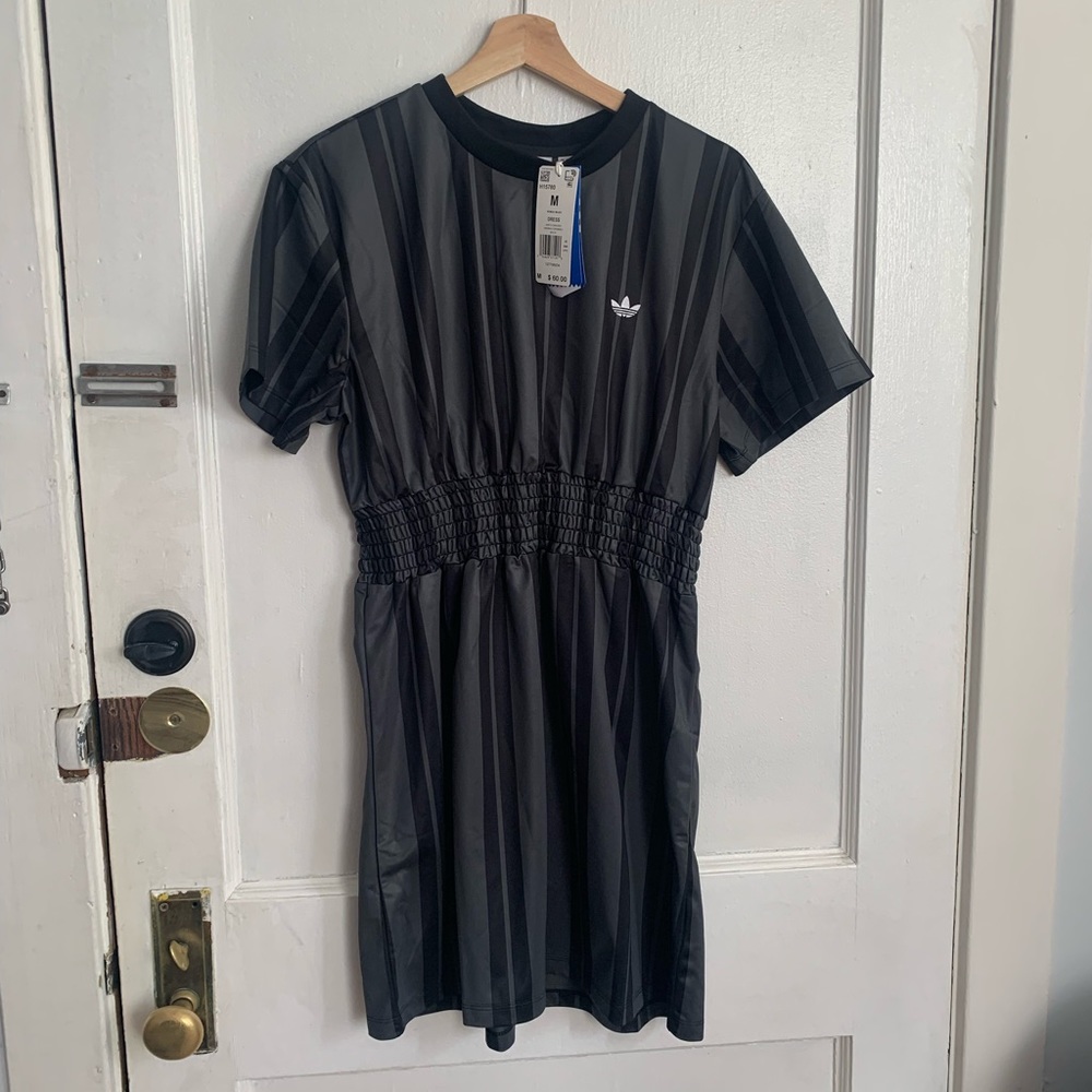 Adidas Smocked Stripe Dress | Soccer Dress - Picture 4 of 11